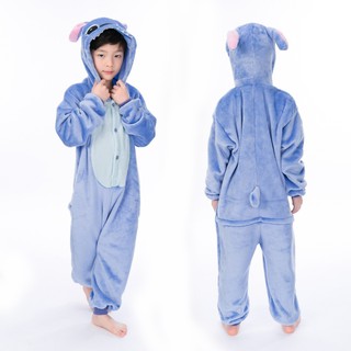 Pijama Kigurumi Stitch Macio Original Unissex Adulto Infantil