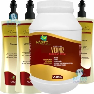 Kit Verniz Hábito Cosméticos com D´Pantenol promove Maciez e Brilho