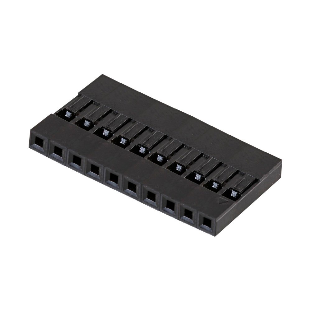Conector Alojamento Jumper DUPONT 2.54mm (Sem Crimp) 10 Vias