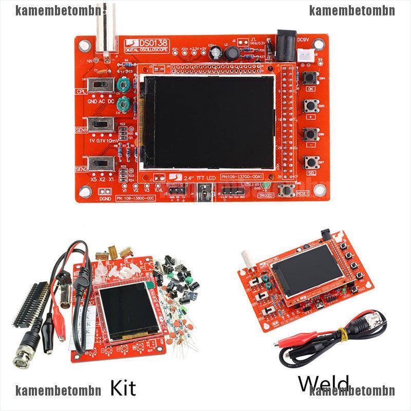 (kamembetombn) Novo dso138 2.4 " tft Osciloscópio digital kit diy Caixa Acrílica smd