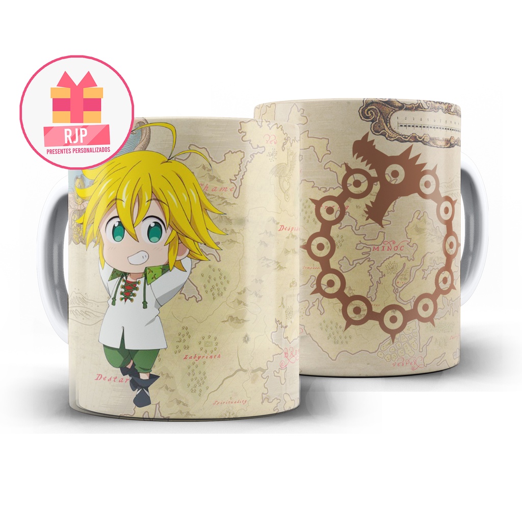 Caneca meliodas - nanatsu no taizai