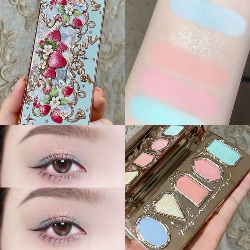 Flor Conhece Paleta De Sombra Rococo Gemstone Eye Shadow Ins High-end ...