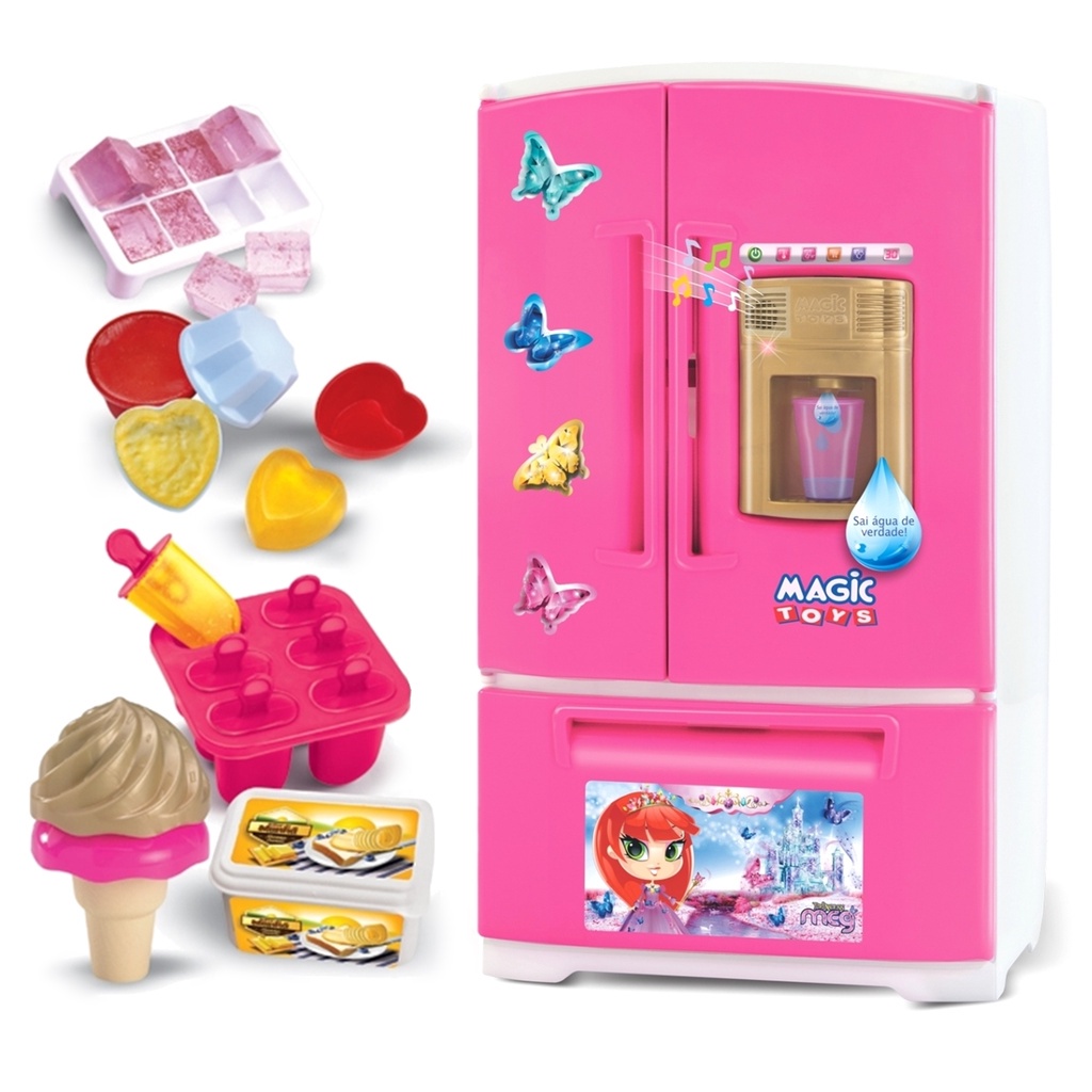 Magic Toys 8051P Geladeira, Rosa/Branco