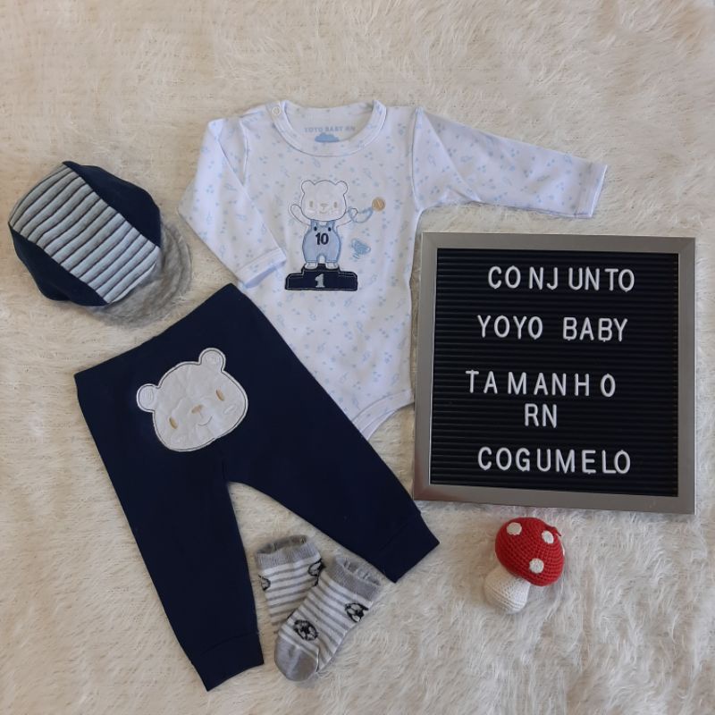 Conjunto Yoyo Baby RN (Desapego) Shopee Brasil