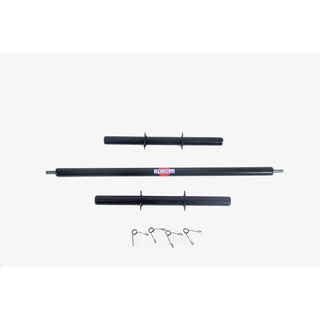 Kit anilha de 20 kg + Barra ajustável de 1,50 composto de 2 x barras 40 cm + prolongador 70cm + 4 X presilhas