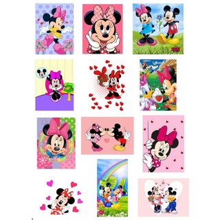 Adesivo Mickey Cartela com 12 Md: 6x5 á prova d