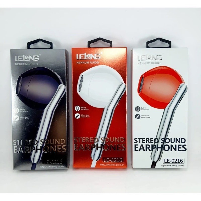 Fone de Ouvido Estéreo Intra-auricular Lelong LE-0216