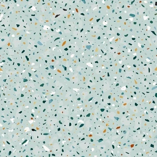 Papel de Parede Adesivo Terrazzo Granilite Geométrico Lavável Azul Tiffany Sala Quarto