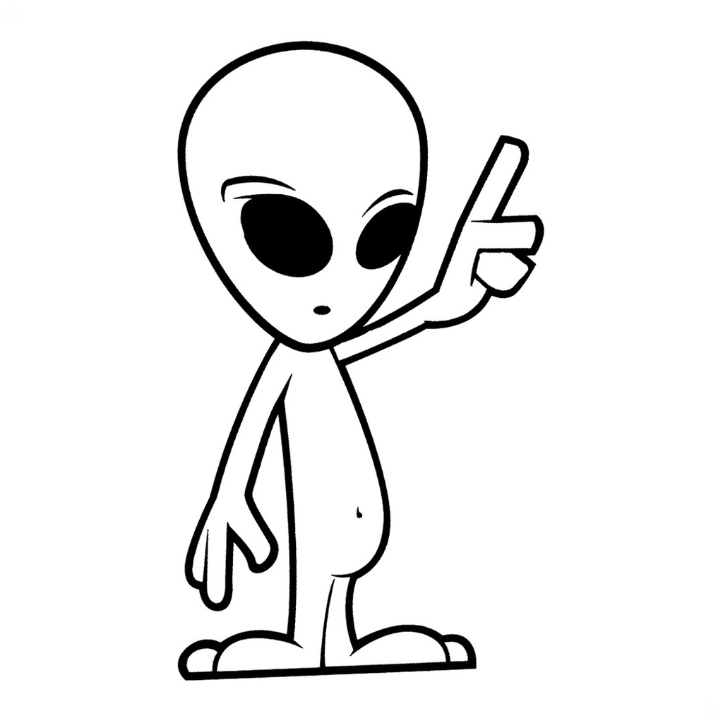 Adesivo - Alien Alienígena Et Extraterrestre Aliens