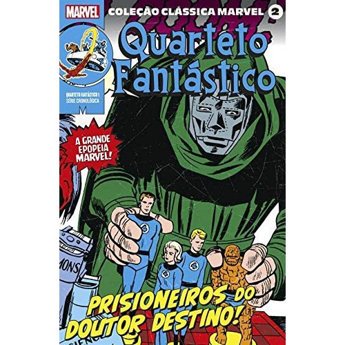 Coleção Clássica Marvel Vol. 2 - Quarteto Fantástico Vol. 1 | Shopee Brasil