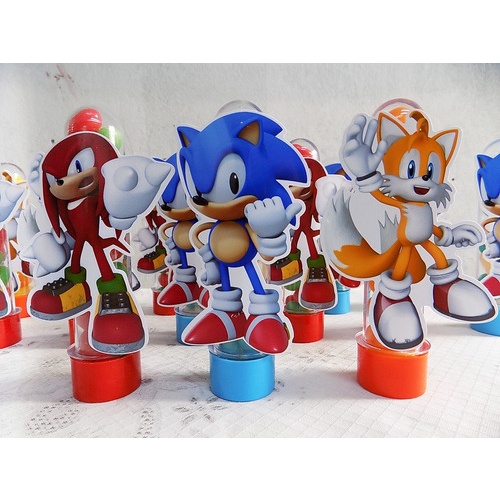 Apliques SONIC personalizados em papel