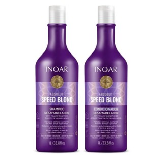 Kit Inoar Absolut Speed Blond - shampoo 1L + condicionador 1L