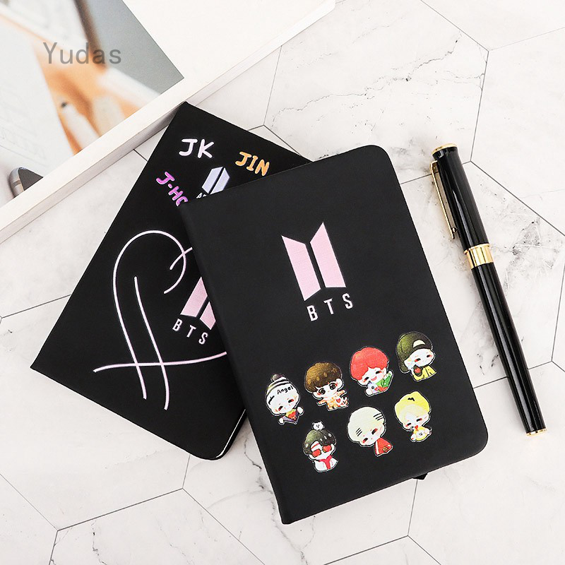 Caderno Kpop Bt21 Bts Bangtan Boys Pu Pocketbook Nota Pad Diário Workbooks