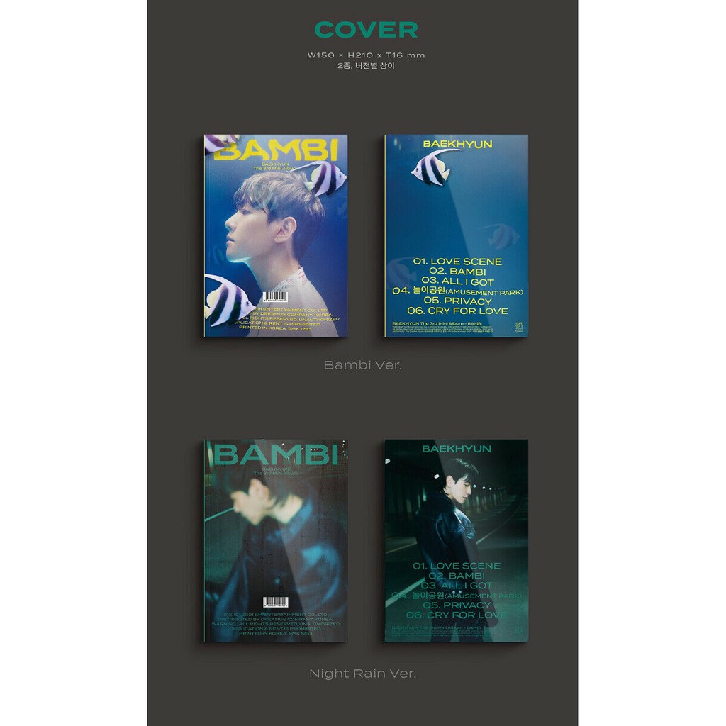 EXO BAEKHYUN - BAMBI (3rd Album) | Shopee Brasil