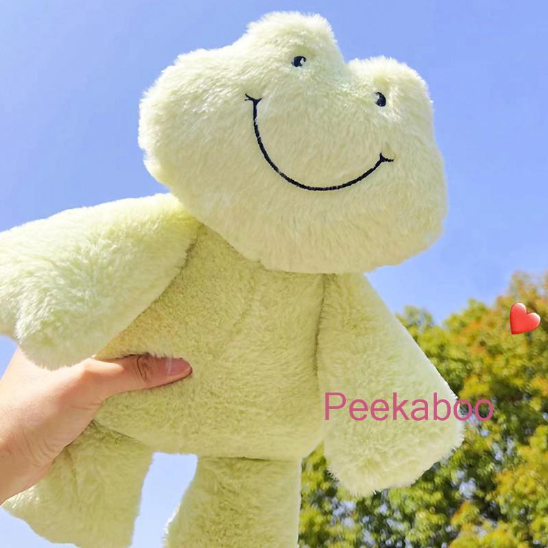 Green frog soft store toy