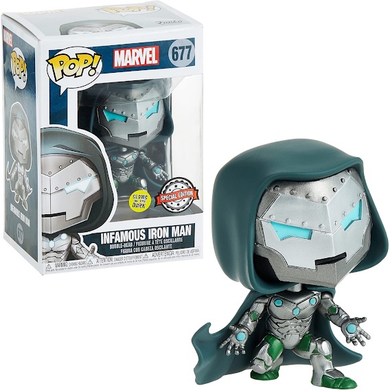 Funko Pop! Marvel Infamous Iron Man 677 Brilha No Escuro