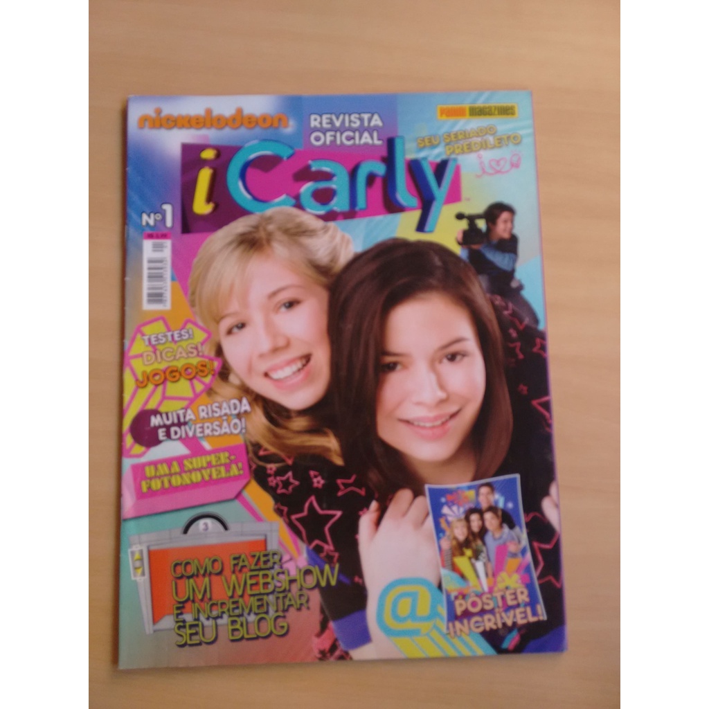 Revista Nickelodeon 1 Icarly Jogos Infantil Brincadeira 558r