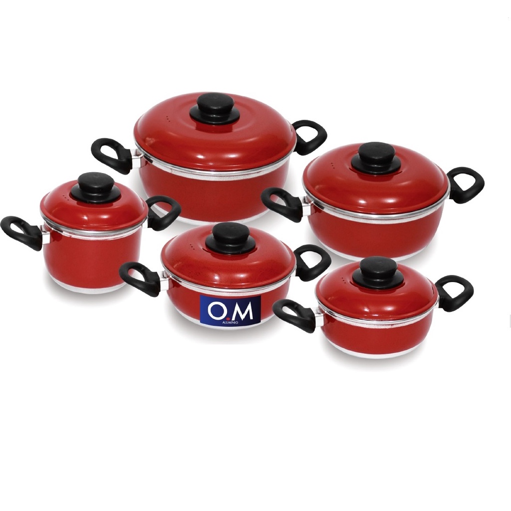 JOGO DE PANELAS LE COOK PREMIER RED 4 PCS - 1,7L / 2L / 2,6L / 4,5L