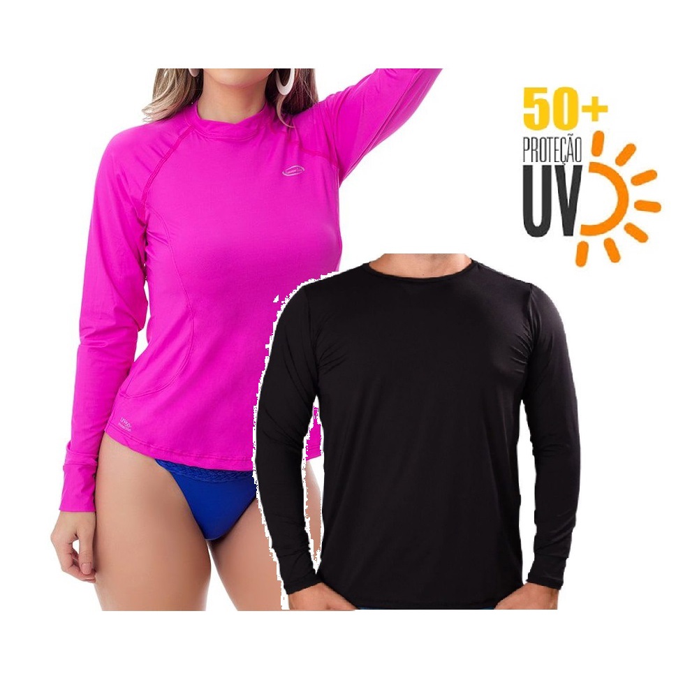 Camiseta Térmica Segunda Pele Proteção UV50+ Unissex