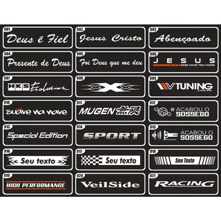 Faixa Parabrisa Tuning Personalizado Adesivo Automotivo