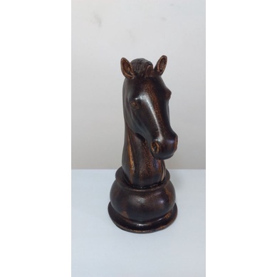 Decoração Peças De Xadrez Cavalo Escultura Média Estátua 16cm - Camicado