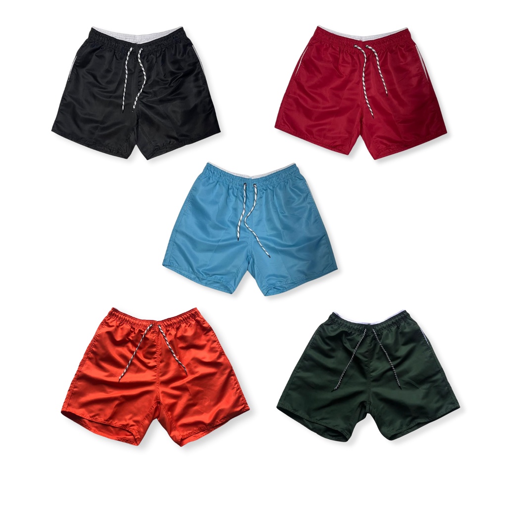 Kit 12 Bermudas Masculinas Cores Sortidas Mauricinho Praia Atacado Tactel Premium Short 3 Bolsos Calção