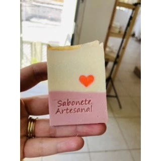 Carimbo de acrílico '' sabonete artesanal''.