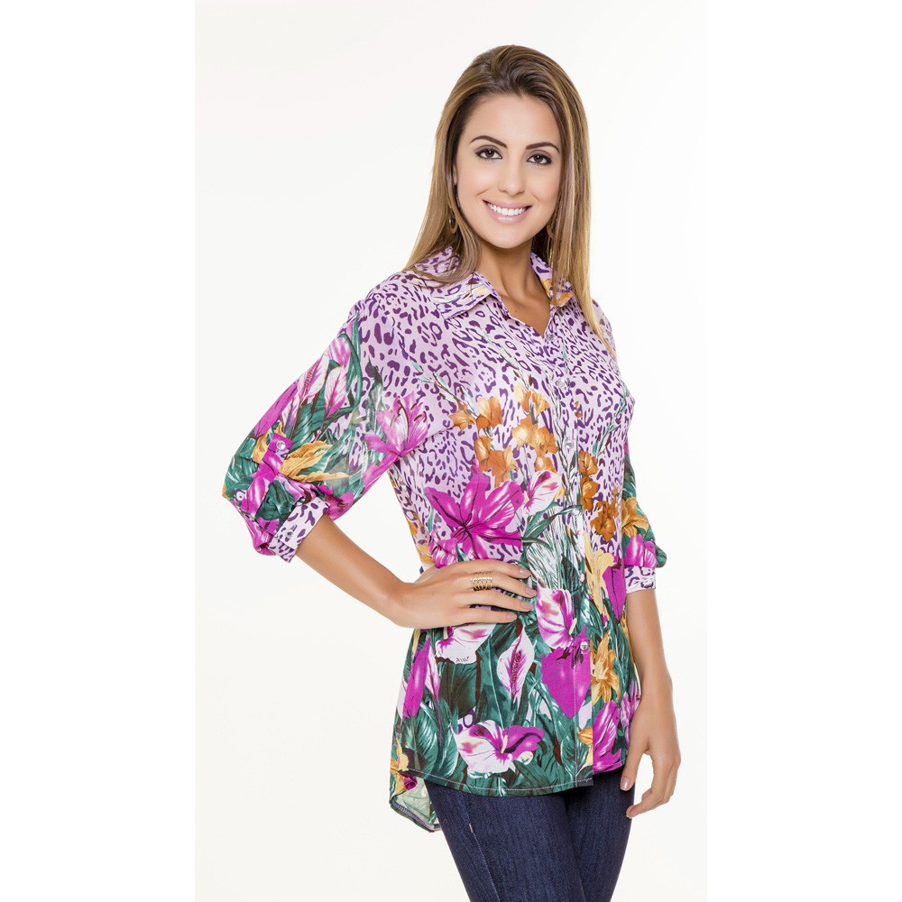 Camisa feminina da store moda