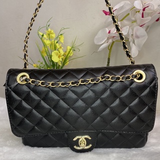 Bolsa Chanel, original, clássica,cor preta, couro caviar