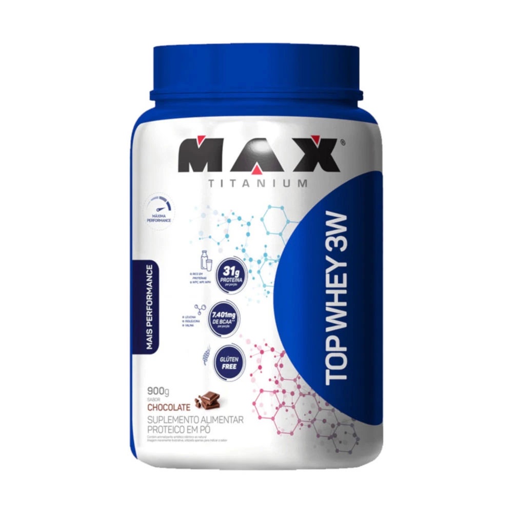 Top Whey 900g Chocolate Max Titanium