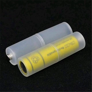 2 adaptadores transparentes de pilha AAA para AA