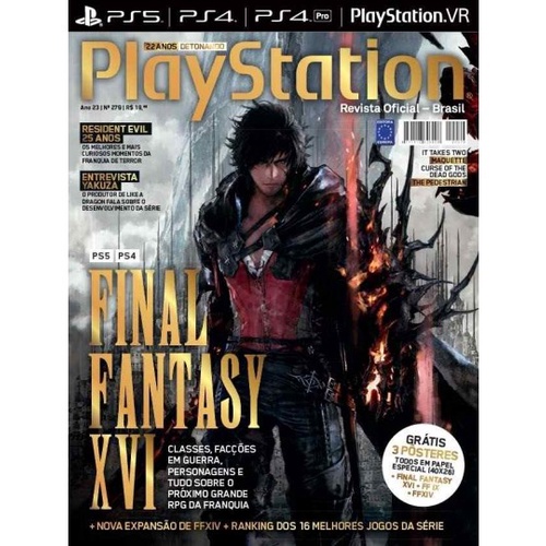 Editora Europa - A Revista PlayStation de abril está imperdível! A edição  especial de 22 anos tem Final Fantasy XVI para PS4 e PS5, com tudo sobre  classes, facções em guerra, personagens