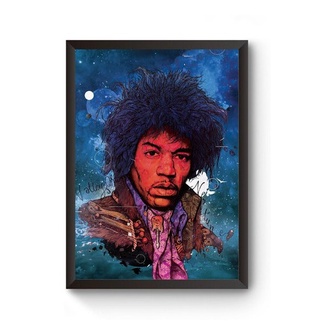 Quadro A4 Arte Jimmy Hendrix Poster Moldurado | Shopee Brasil
