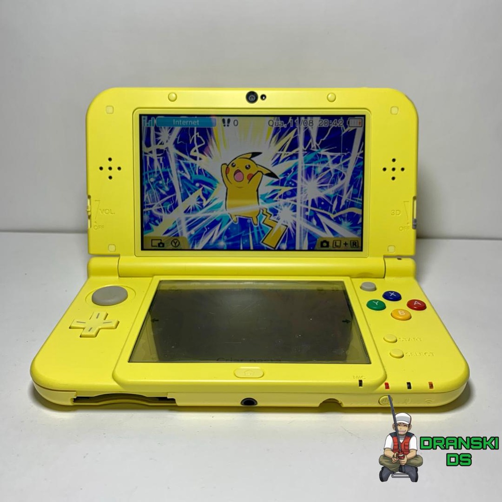 Nintendo New 3ds Xl Pikachu Yellow Edition 40 Jogos e Brinde Shopee Brasil