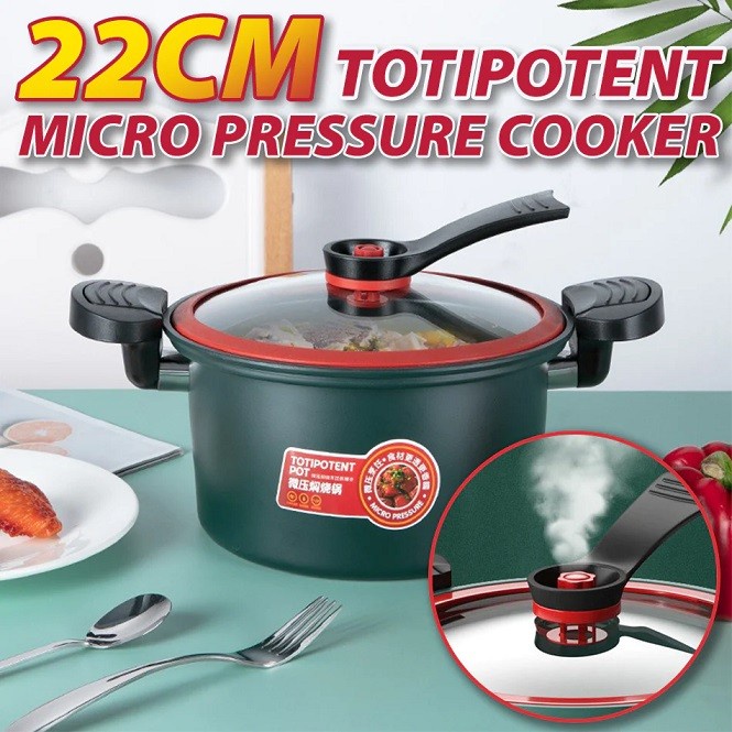 Panela Presto 22cm De Pressão Micro 3,5 Litros Teflon Antiaderente