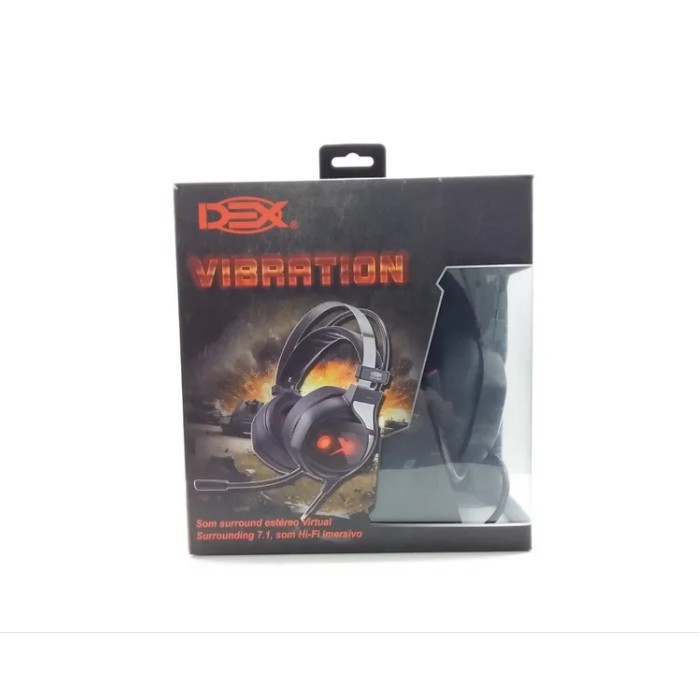Fone De Ouvido Headset Vibration Usb 7.1 Df-97 Dex Play4 Nf | Shopee Brasil