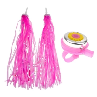 [Melhor Maquiagem] Crianças Bicicletas Streamers Guidão Tassels + Cycle Bell