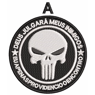 Patch Airsoft Brasil O Justiceiro Bordado