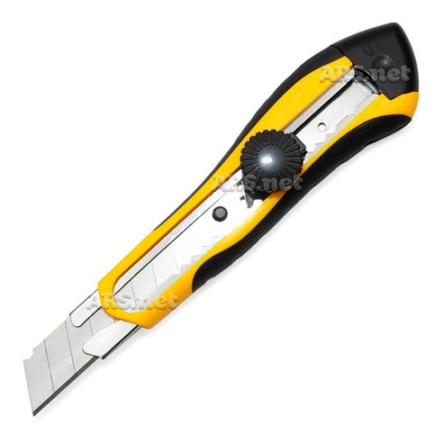 Estilete Emborrachado Profissional 18mm Com Trava + 8 Laminas | Shopee ...