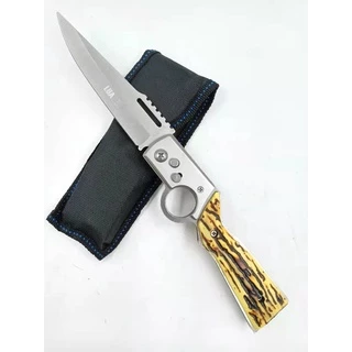 D13 Canivete Tático Militar Automático Saque Rápido 25cm Pesca Camping Trilha