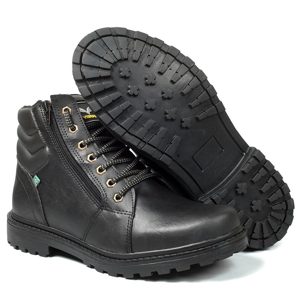 Botas masculinas com store ziper