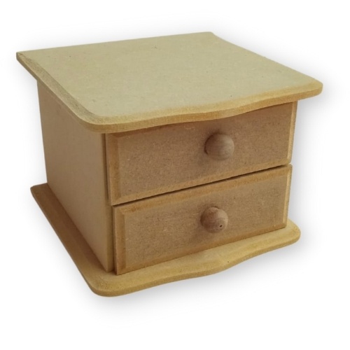 Mini Gaveteiro MDF - 2 Gavetas