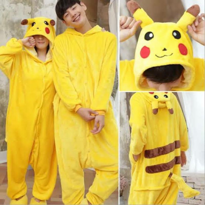 Pikachu Pokemon Fantasia Pijama Kigurumi Macacão Roupa Adulto A Pronta  Entrega em Promoção na Americanas