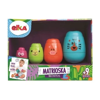 Brinquedo de Encaixar Matrioska Bichitos 1148 - Elka
