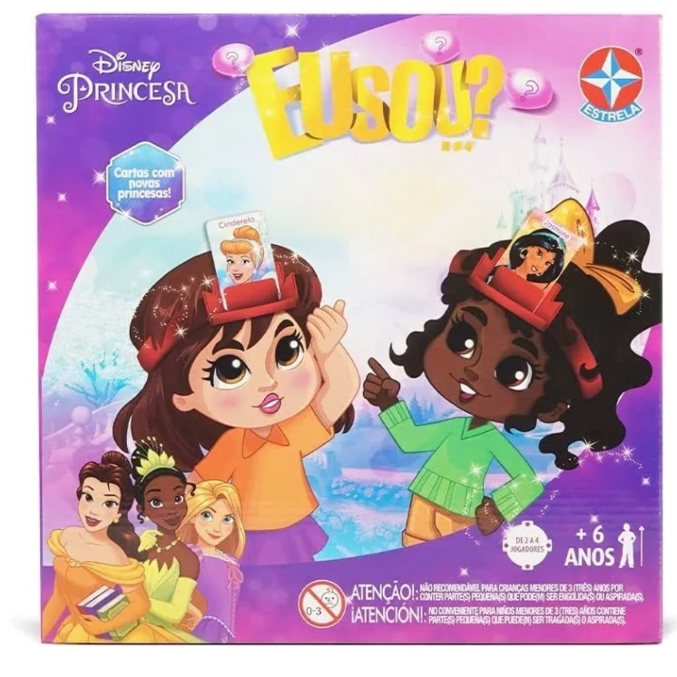 Jogo Eu Sou? Princesas Disney Estrela Criança Divertido Brincar