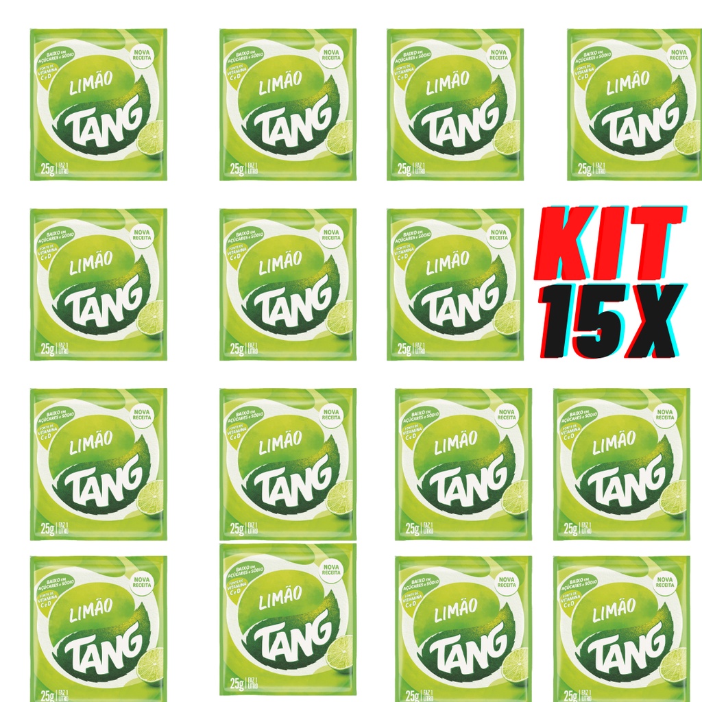 Caixa de Suco de Limão em Pó Tang - 25g Cada C/15und