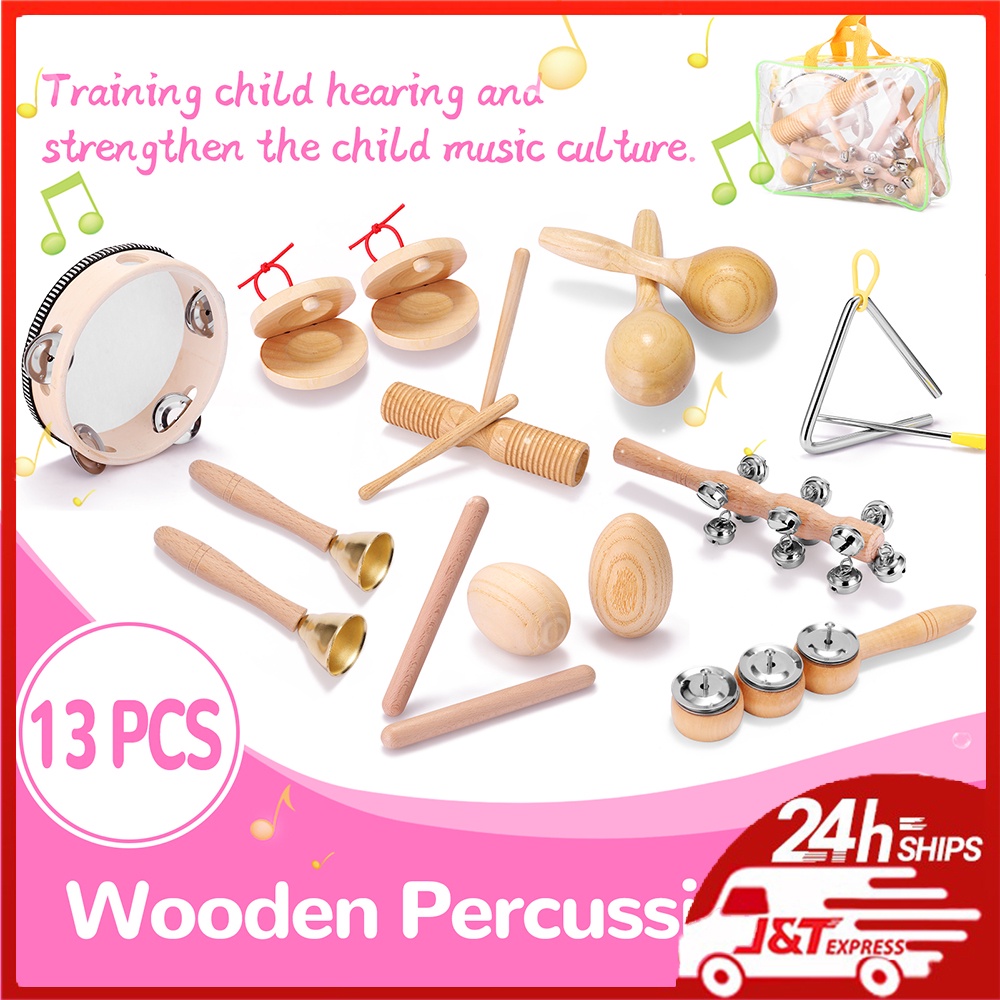 Kit De Instrumentos Musicais Infantis Montessori