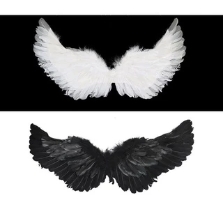Fantasia de Asa de Anjo ou Diabo - Asas De Penas / Halloween / Natal / Anjo 0- Halloween