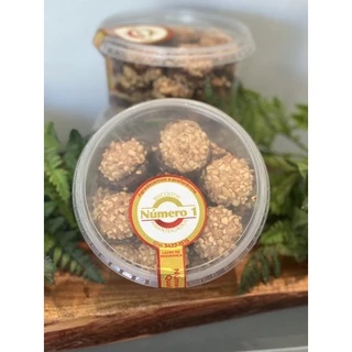 Agnus amendoim com creme de avelã ,biscoitos amanteigados petit four bolacha doce 400 gramas