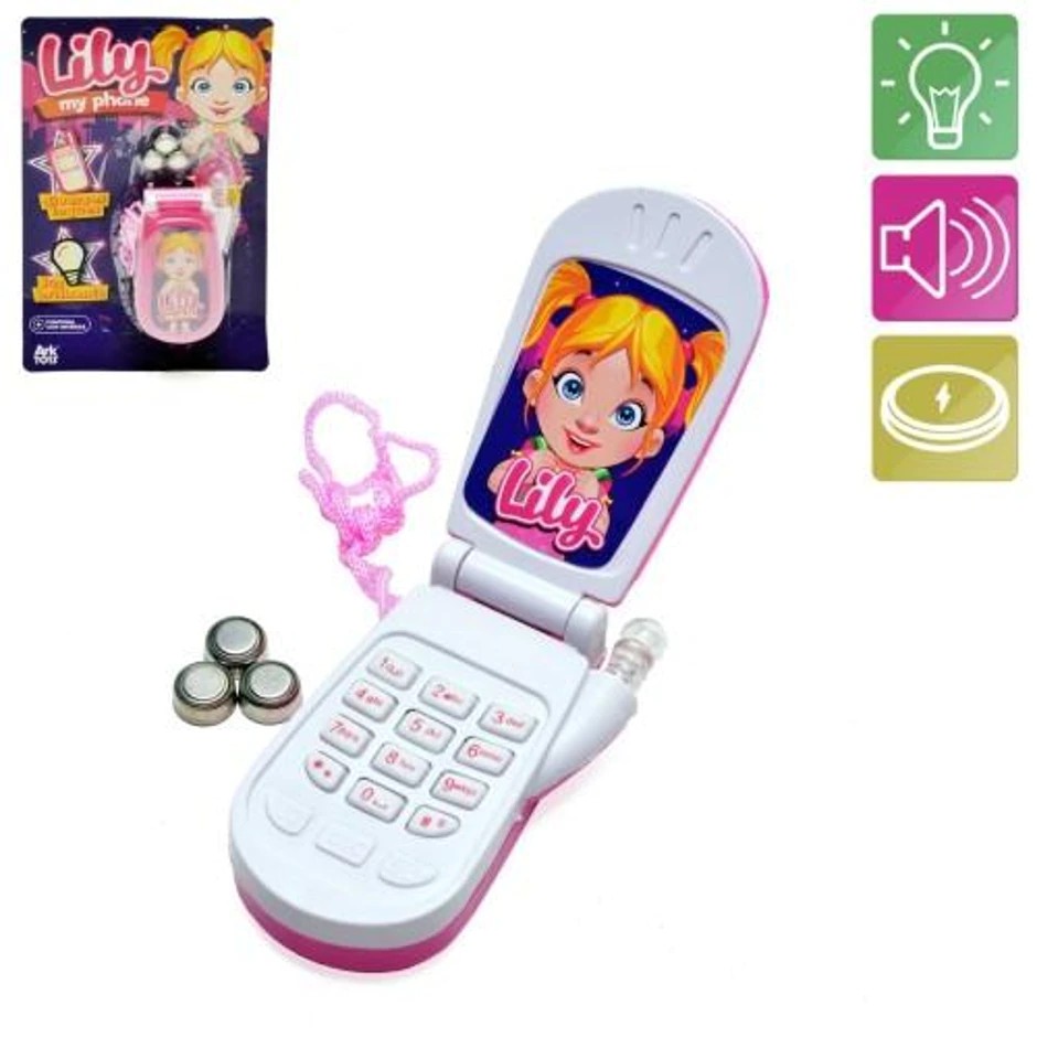 Celular Princesas da Disney Aurora bela adormecida Brinquedo Telefone  Celular de Brinquedo Luminoso e Musical com
